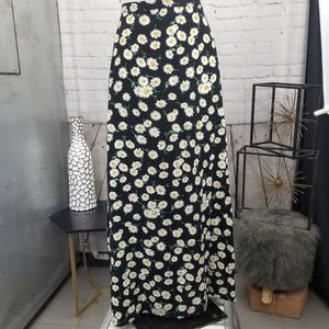 Maxi dress double high slit super soft grunge retro medium